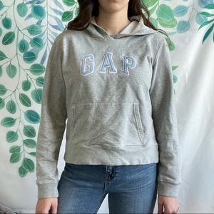 Gap Stretch Stitched Spell Out Hoodie